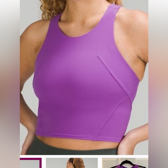 LULULEMON INVIGORATE TRAIN TANK SIZE 4 PURPLE COLOR NWT - Picture 2 of 6